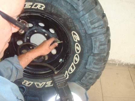 gonfler la chamre a 0.6 bar